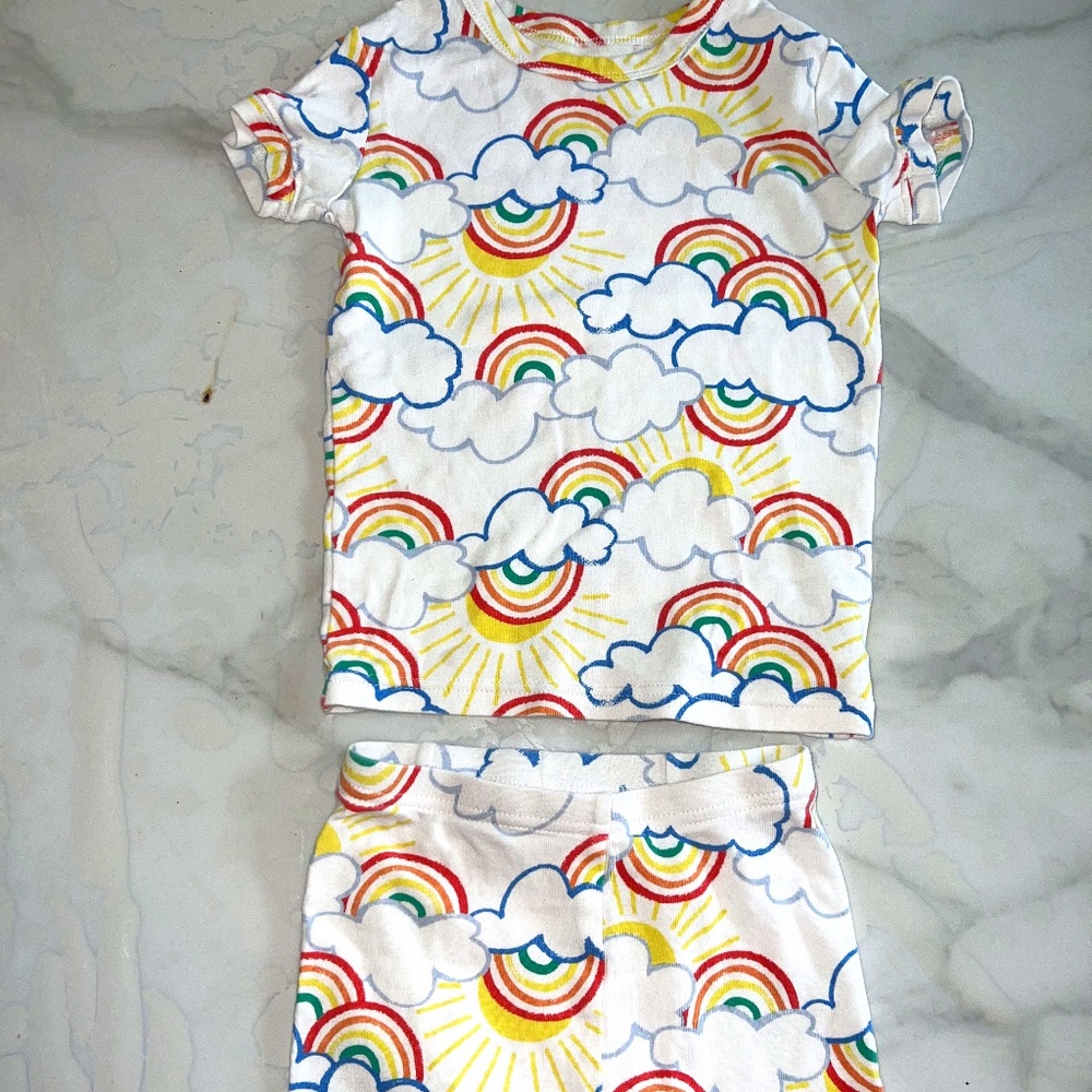 babyGap 100% Organic Cotton Rainbow PJ Set 5T